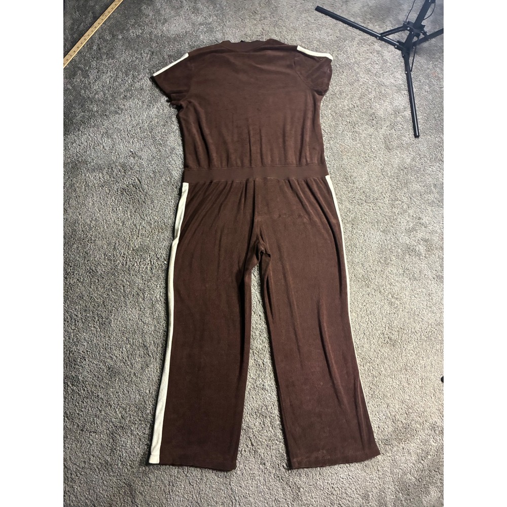 Vintage Y2K Lane Bryant V Sport Terry Jumpsuit Size 22/24 NWT Plus Size Wide Leg - Picture 3 of 8